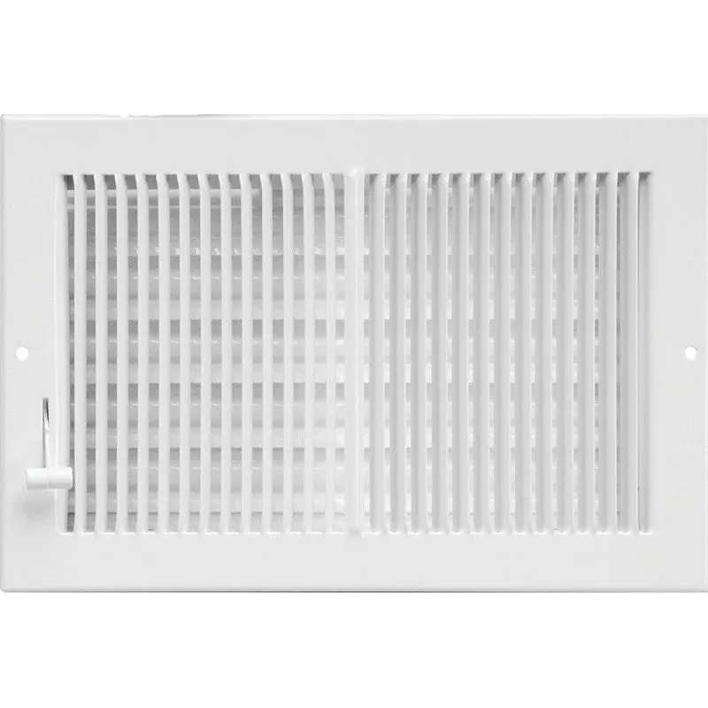 Imperial RG0309 Multi-Shutter Sidewall/Ceiling Register, 9-1/4 in L, 5-3/8 in W, 20 deg Air Deflection, 2 -Way