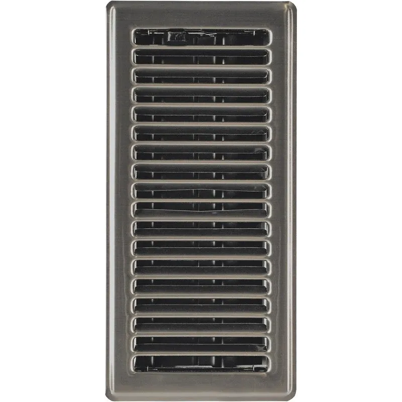 Imperial RG3300 Floor Register, 4 in H Duct Opening, Steel