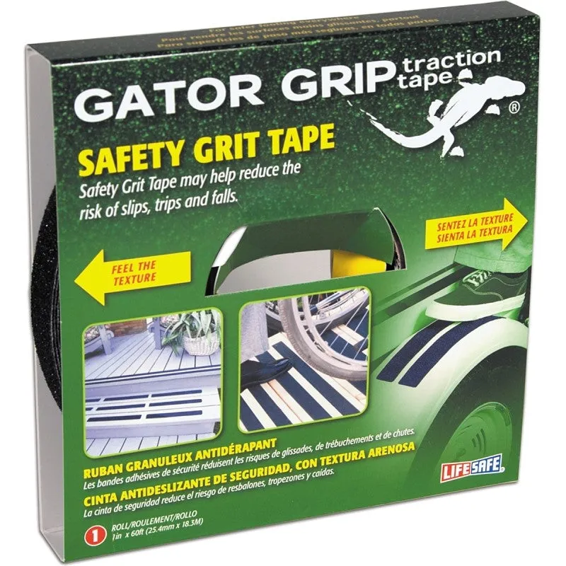 Incom RE141 Traction Tape, 60 ft L, 1 in W, PVC Backing, Black