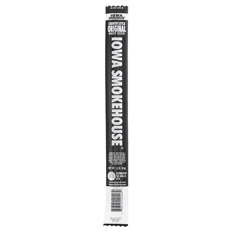 Iowa Smokehouse is-1.5csn-m Meat Stick, Original, 1.5 oz (Pack of 24)