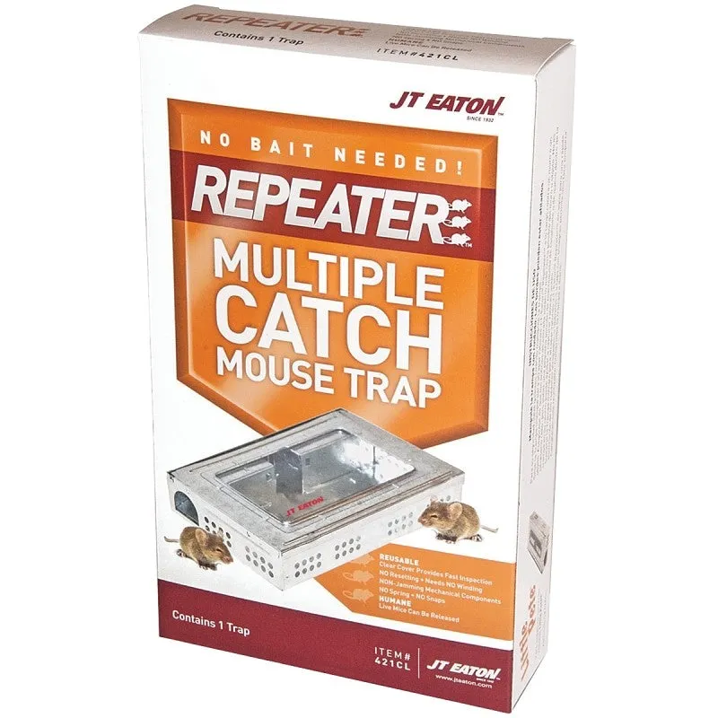 J.T. Eaton 421CL Multiple Catch Mouse Trap with Clear Window