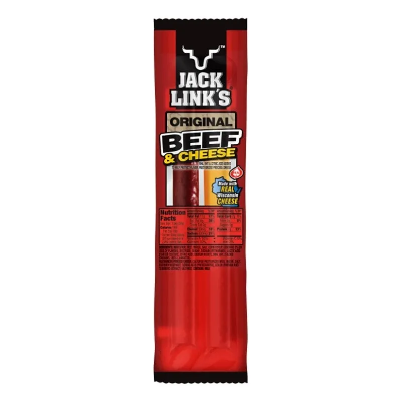 Jack Link’s 01139 Snack, Stick, Original, 1.2 oz, Bag (Pack of 16)