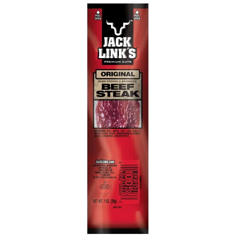 Jack Link’s 02027 Snack, Stick, Original, 1 oz, Bag (Pack of 12)