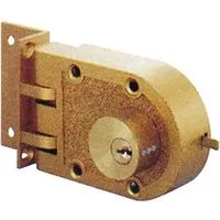 Jimmy Proof DoubDeadlock With Shutter Guard Golden Finish (POS)