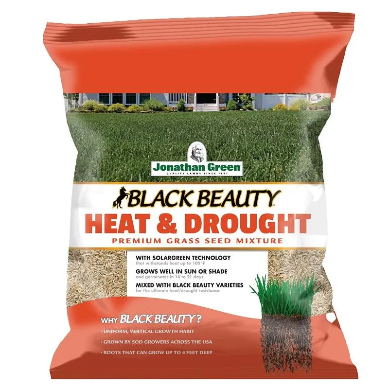 Jonathan Green Black Beauty 10514 Grass Seed, Heat and Drought-Resistant, 3 lb Bag