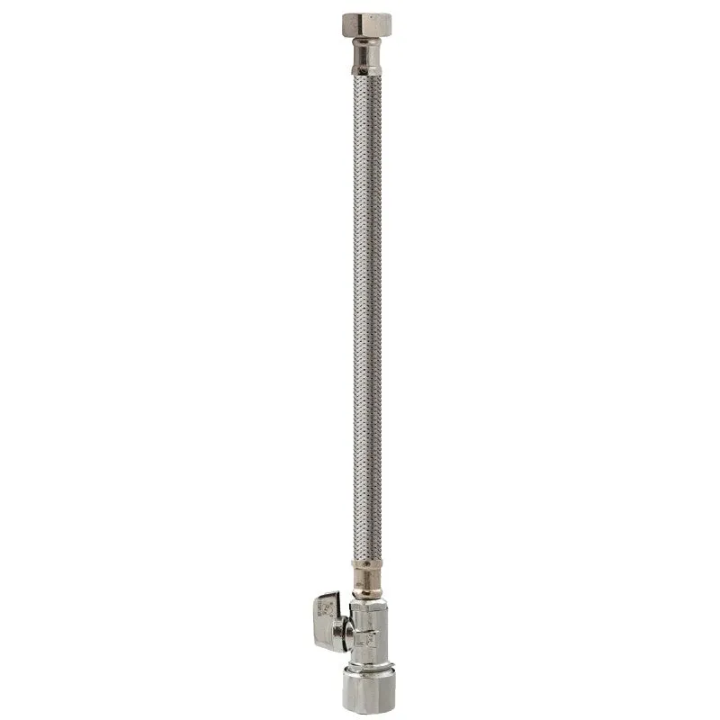 Keeney 2068PCPOLFL20K Quick Lock Valve, 5/8 in Connection, Compression, 125 psi, Stainless Steel Body, 160 deg F