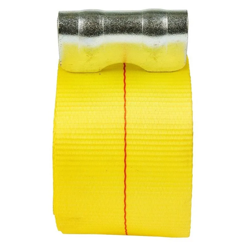 Keeper 04926 Winch Strap, 4 in W, 30 ft L, Polyester, Yellow