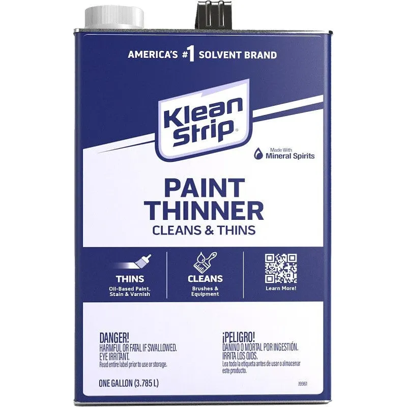 Klean Strip GKPT94002PCA Paint Thinner, Water White, 1 gal, CN (Pack of 4)