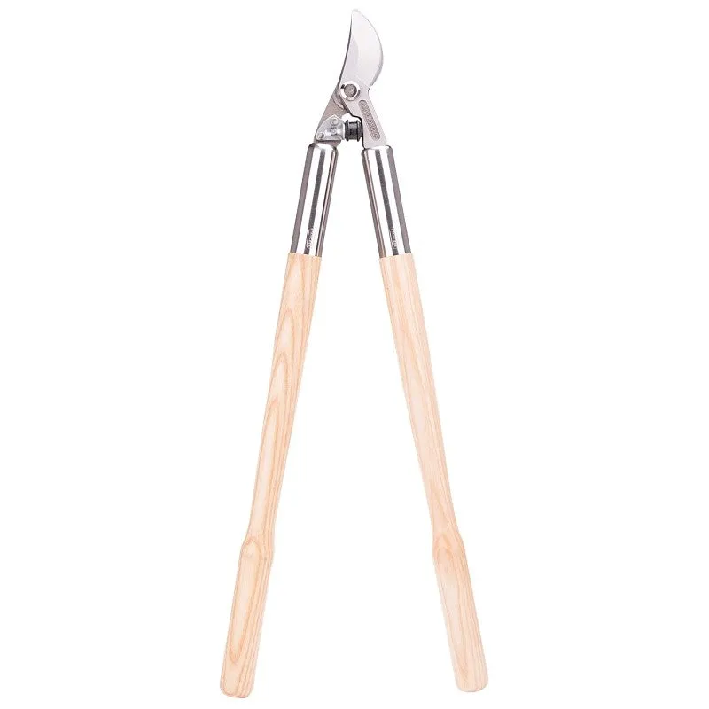 Landscapers Select 6147367 Bypass Lopper, 1-1/2 in Cutting Capacity, Steel Blade, Ash Wood Handle, Wood Handle