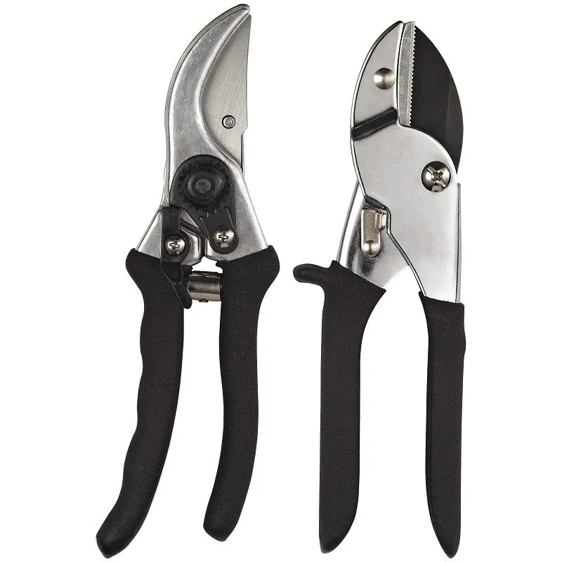 Landscapers Select GP1002+GP1013A Pruner Set, 1/2 in Cutting Capacity, Steel/Zinc Blade, Steel/Zinc Handle (Pack of 12)