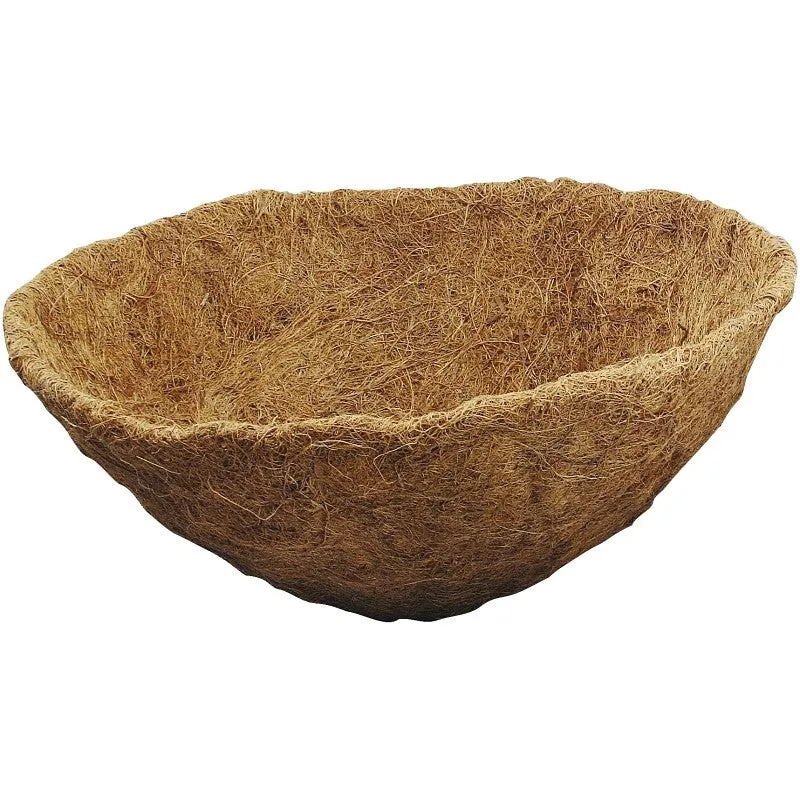 Landscapers Select T51451B-3L Planter Liner, 15 in Dia, 7 in H, Round, Natural Coconut, Brown (Pack of 10)