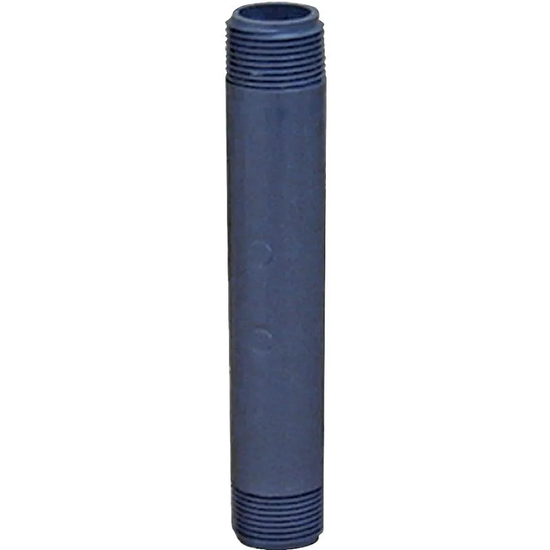 Lasco 205480BC Pipe Nipple, 1/2 in, PVC, SCH 80 Schedule, 48 in L