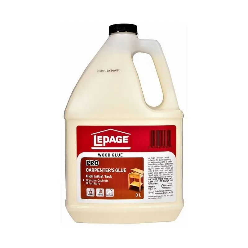 LePage 530538 Pro Carpenter’s Glue – 3 L