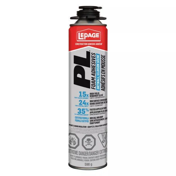LePage 598g Gun Grade PL Drywall Foam Adhesive