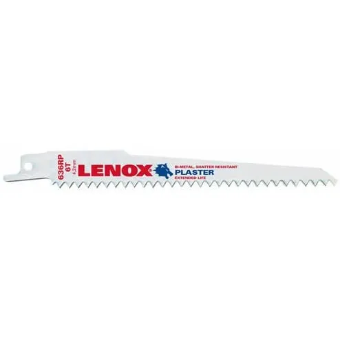 Lenox Plaster-Cutting Bi-Metal Reciprocating Saw Blades