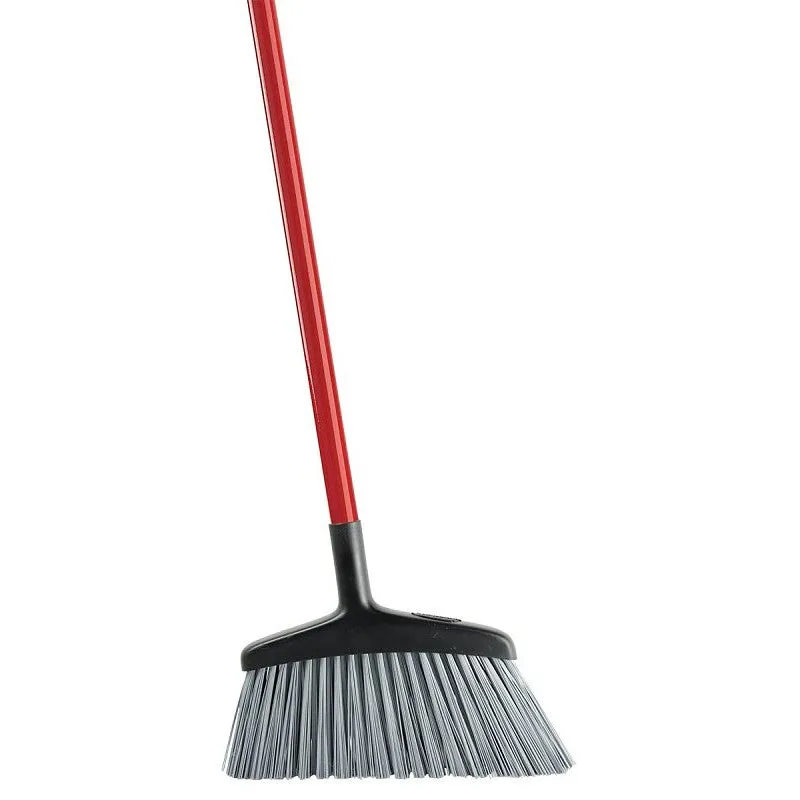 Libman 1102 Rough Surface Angle Broom, Bristle made of recycled PET polymers, 53 in L, Steel handle