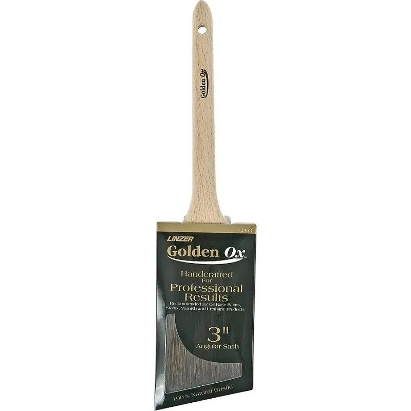 Linzer WC 2453-3 Paint Brush, 3 in W, 3 in L Bristle, Fine China Bristle, Sash Handle