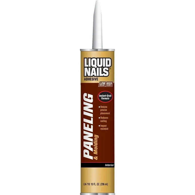 Liquid Nails LN-710 Paneling and Molding Adhesive, Tan, 10 oz (Pack of 12)