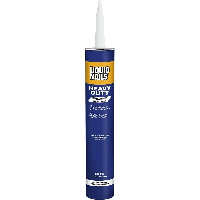 Liquid Nails LNP-90128 Construction Adhesive, Off-White, 28 oz Cartridge (Pack of 12)