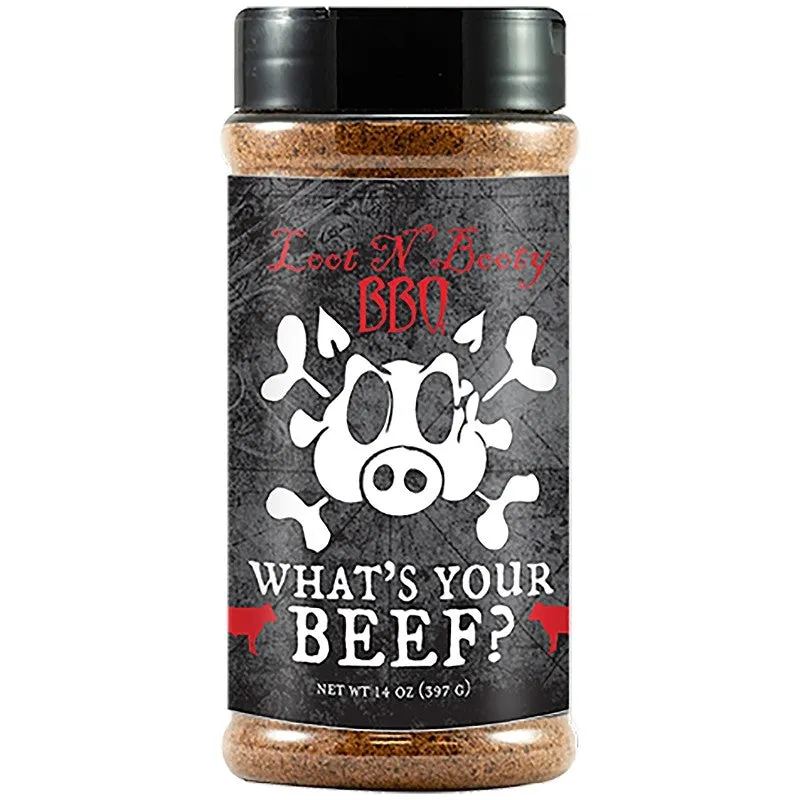 Loot N’ Booty BBQ OW88400 BBQ Rub, 14 oz Bottle