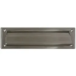 Mail Slot 2 By 11 Inch Opening Satin Nickel On Solid Brass