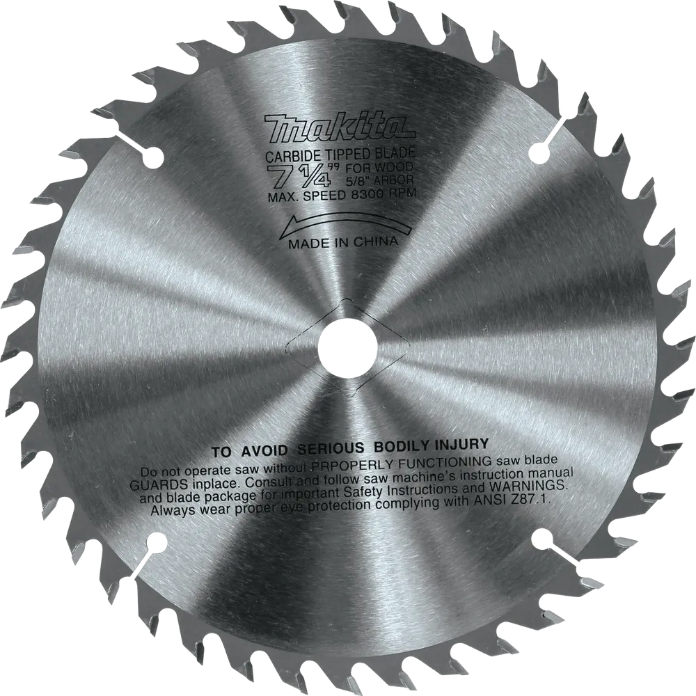 Makita 721251-A 7-1/4″ 40T Carbide-Tipped Circular Saw Blade