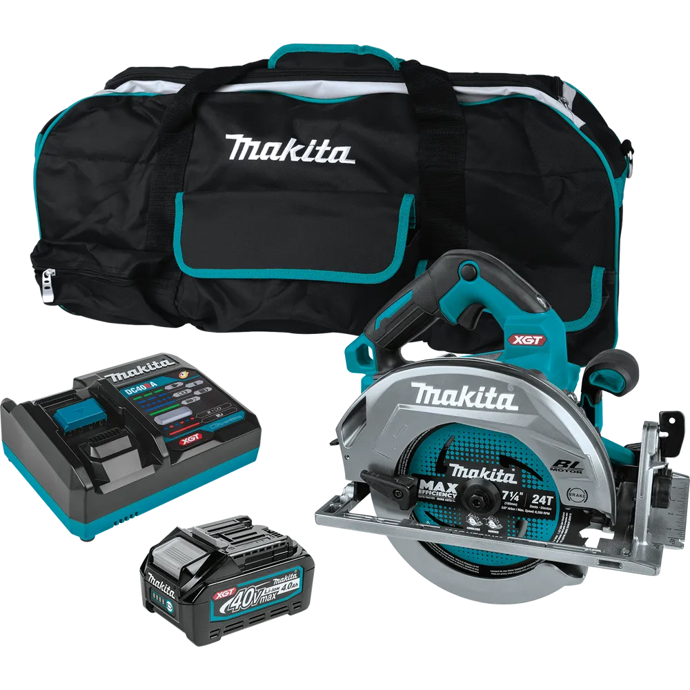 Makita GSH01M1 40V Max XGT Brushless Cordless 7-1/4″ Circular Saw Kit