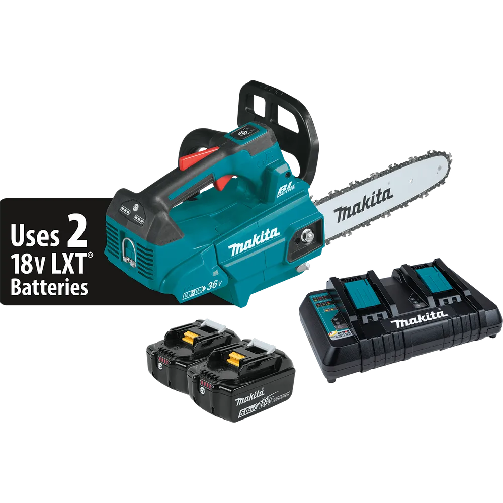 Makita XCU08PT 36V (18V X2) LXT Brushless 14″ Top Handle Chain Saw Kit