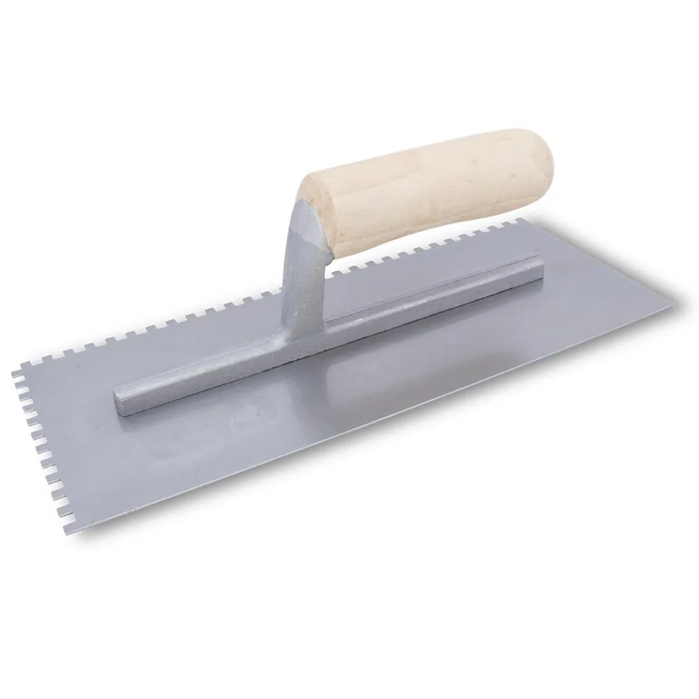 Marshalltown 11″ x 4-1/2″ QLT Wood Handle Notch Trowels