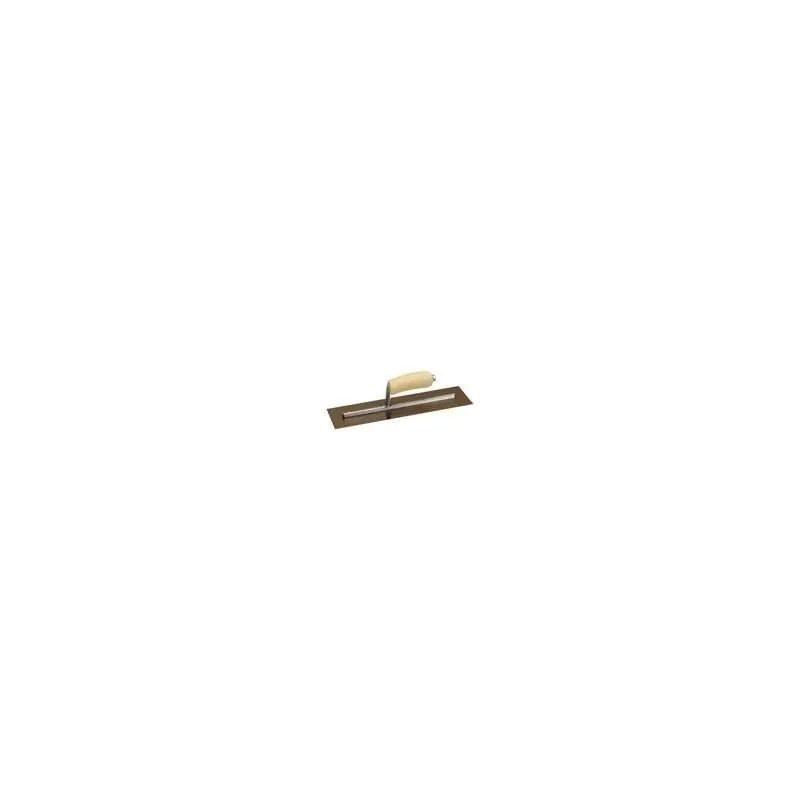 Marshaltown | MXS13GS 13″ X 5″ Golden Stainless Steel Finishing Trowel with Wooden Handle