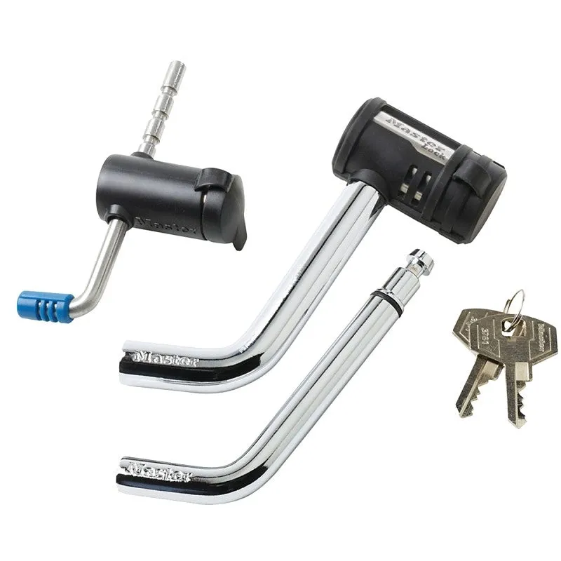 Master Lock 2848DAT Receiver Lock, For: 1/2 in and 5/8 in Receivers, Stainless Steel