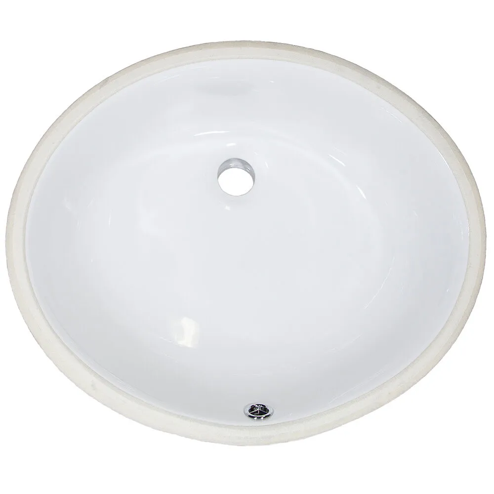 MasterSink P210 Undermount White Porcelain Sink 19″ x 16.5″ x 8″