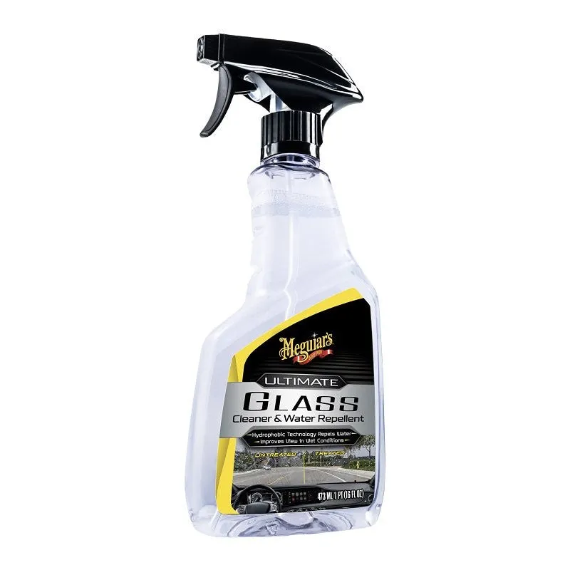 Meguiar’s G240416 Glass Cleaner and Water Repellent, 16 oz, Liquid