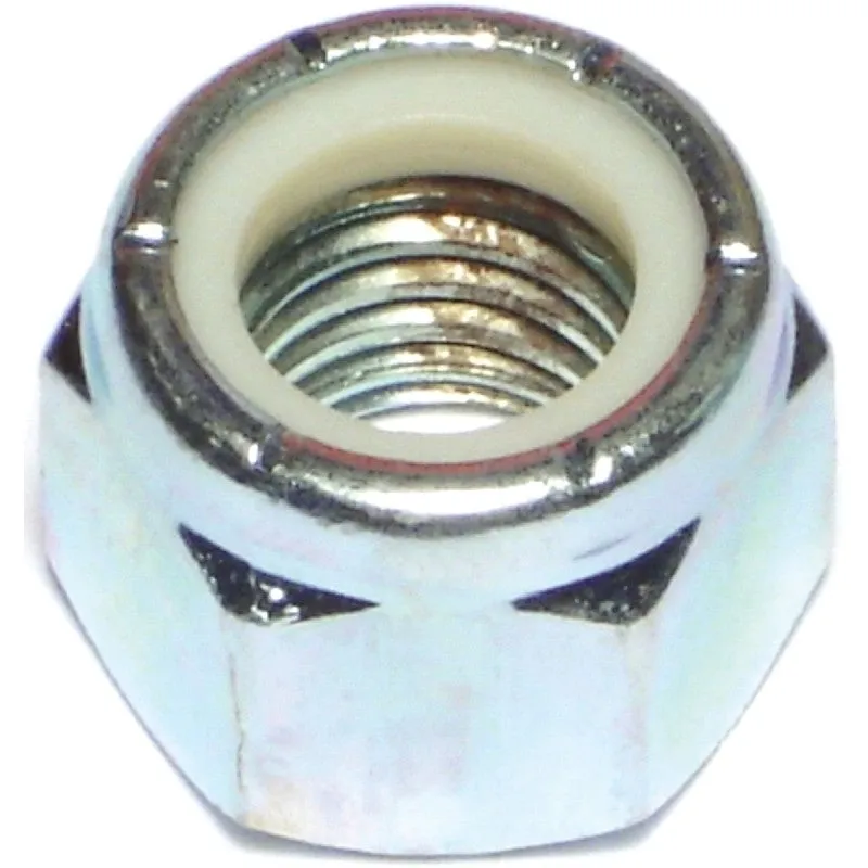 Midwest Fastener 03655 Lock Nut, Coarse Thread, 5/8-11 Thread, Nylon, Zinc