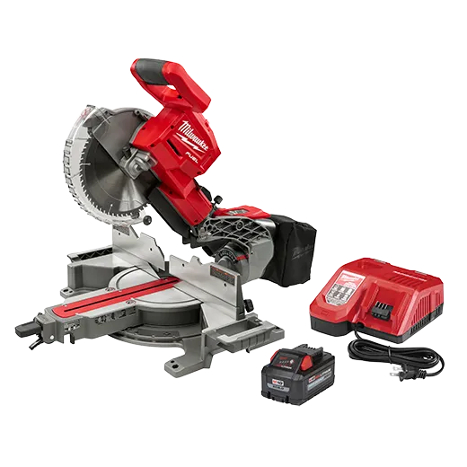 Milwaukee 2734-21 M18 Fuel 10″ Dual-Bevel Sliding Compound Miter Saw Kit