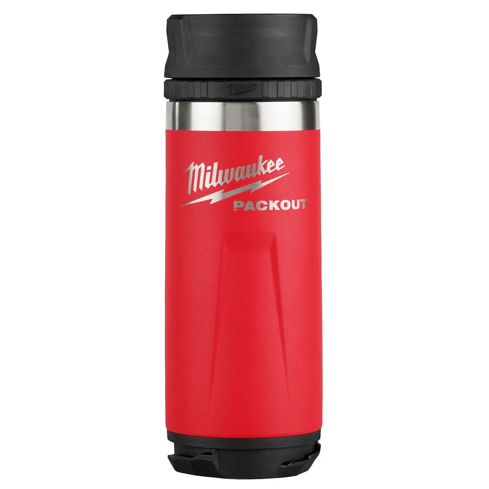 Milwaukee 48-22-8395R PACKOUT™ 18oz Insulated Bottle with Sip Lid – Red