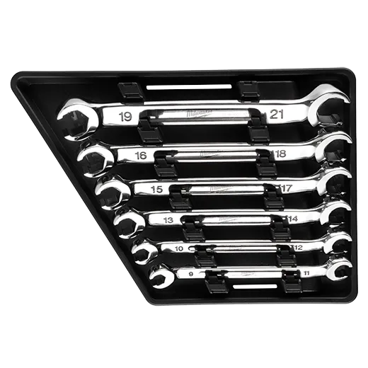 Milwaukee 48-22-9515 6 Piece Double End Flare Nut Wrench Set – Metric