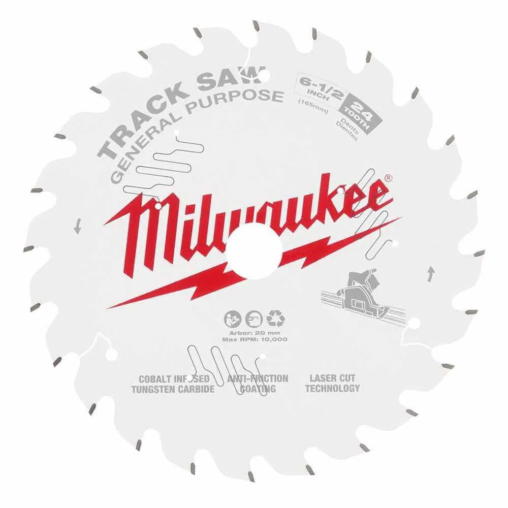 Milwaukee 48-40-0624 6-1/2″ 24T General Purpose Track Saw Blade
