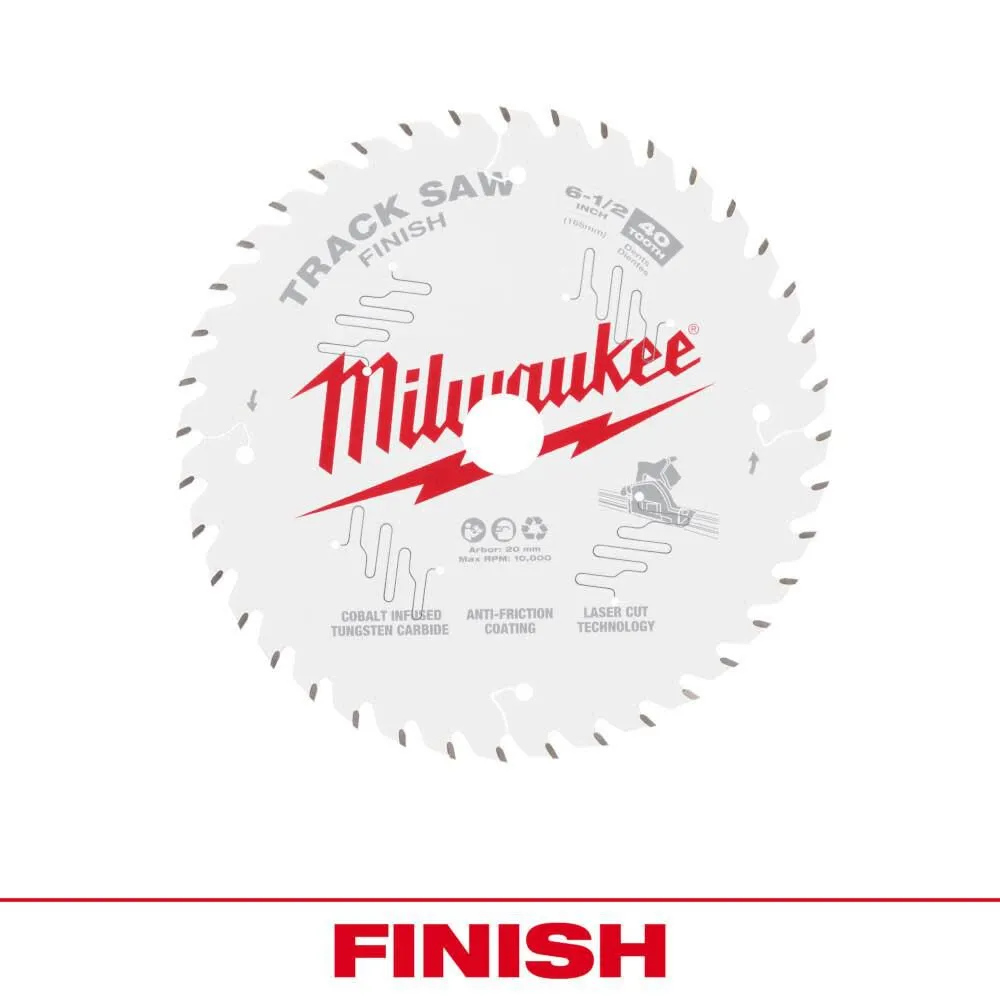 Milwaukee 48-40-0625 6-1/2″ 40T Finish Track Saw Blade
