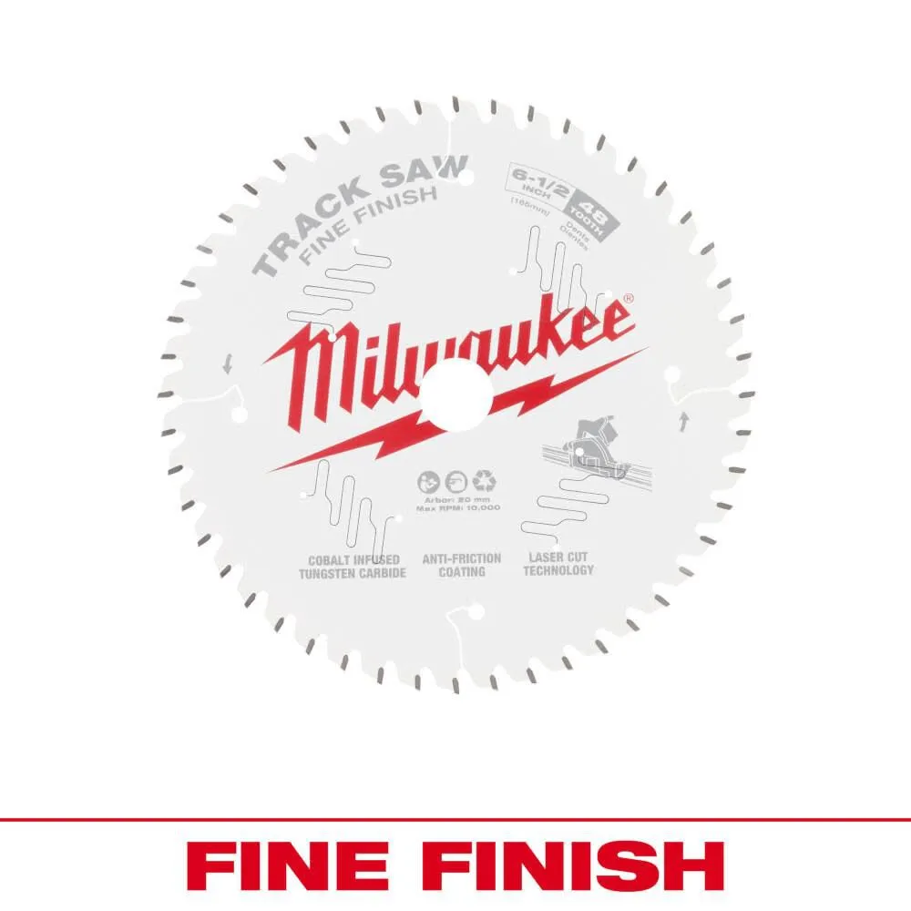 Milwaukee 48-40-0627 6-1/2″ 48T Fine Finish Track Saw Blade