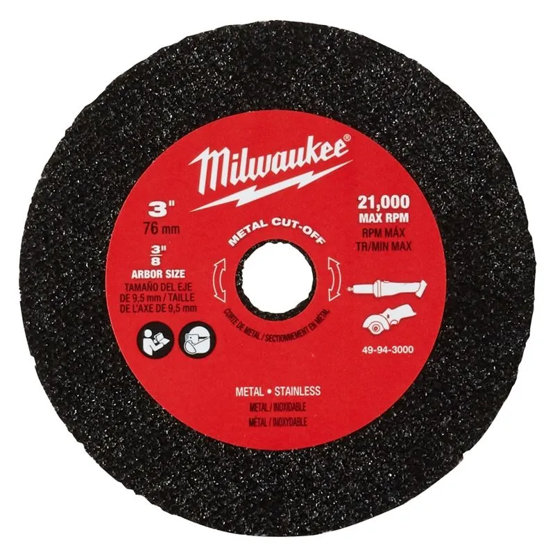 Milwaukee 49-94-3000 3″ Metal Cut Off Wheel 3PK