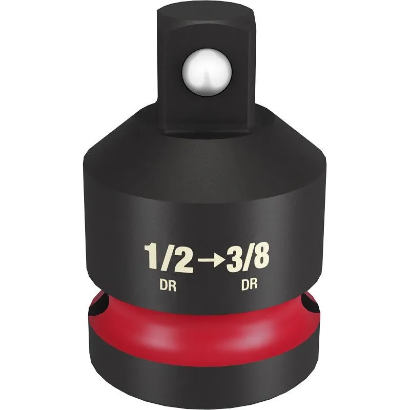 Milwaukee SHOCKWAVE Impact Duty Series 49-66-6725 Socket Reducer, 1/2 in Drive, 3/8 in Output Drive (POS)