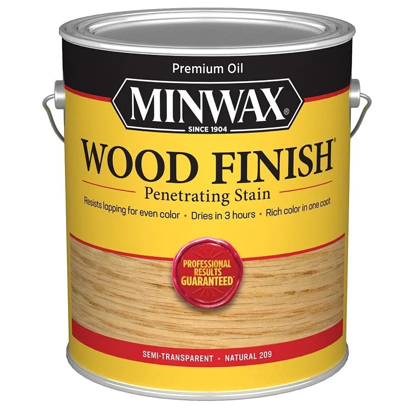 Minwax Wood Finish 710700000 Wood Stain, Natural, Liquid, 1 gal, Can (Pack of 2)