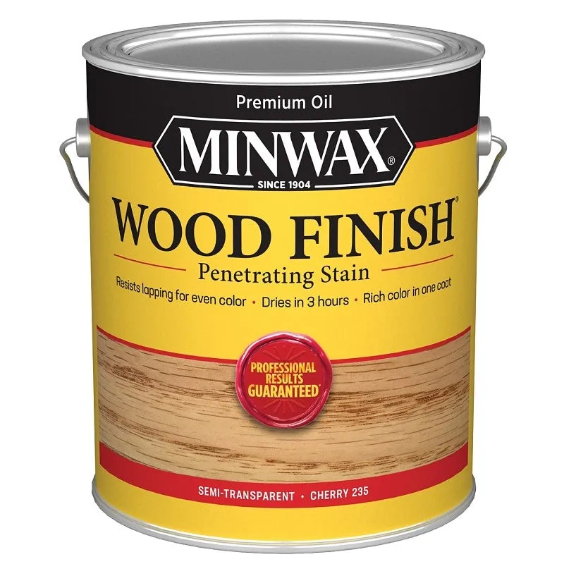 Minwax Wood Finish 710790000 Wood Stain, Cherry, Liquid, 1 gal, Can (Pack of 2)