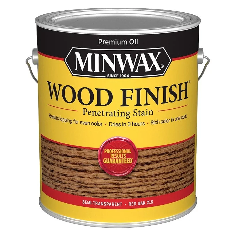 Minwax Wood Finish 710830000 Wood Stain, Red Oak, Liquid, 1 gal, Can (Pack of 2)