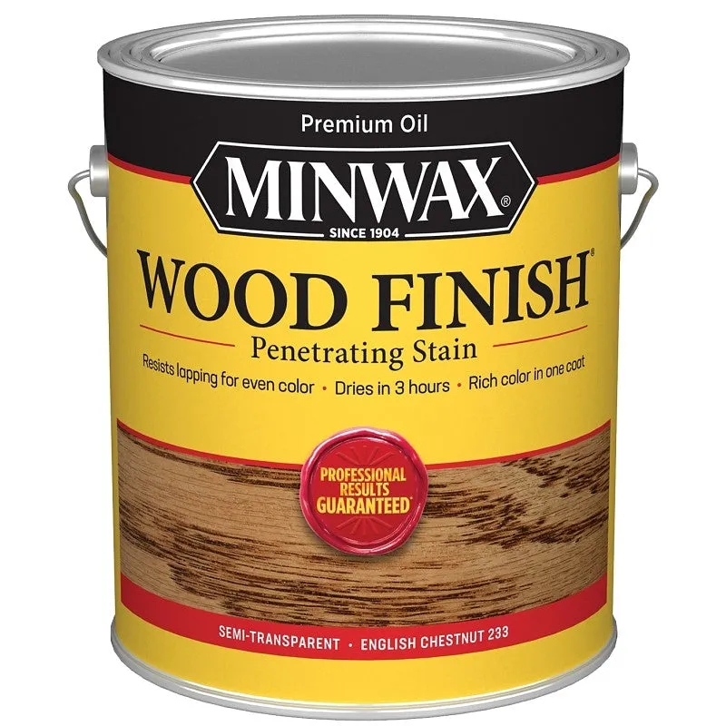 Minwax Wood Finish 710870000 Wood Stain, English Chestnut, Liquid, 1 gal, Can (Pack of 2)