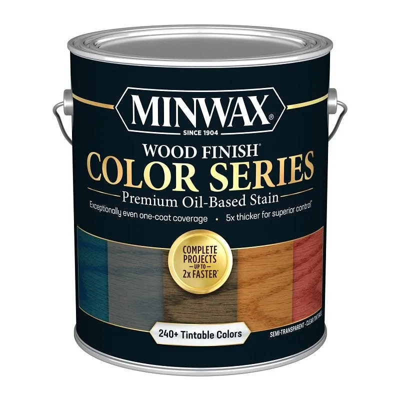 Minwax Wood Finish Color Series 815000000 Interior Wood Stain, Semi-Transparent, Clear/Tint Base, Liquid, 1 gal (Pack of 2)