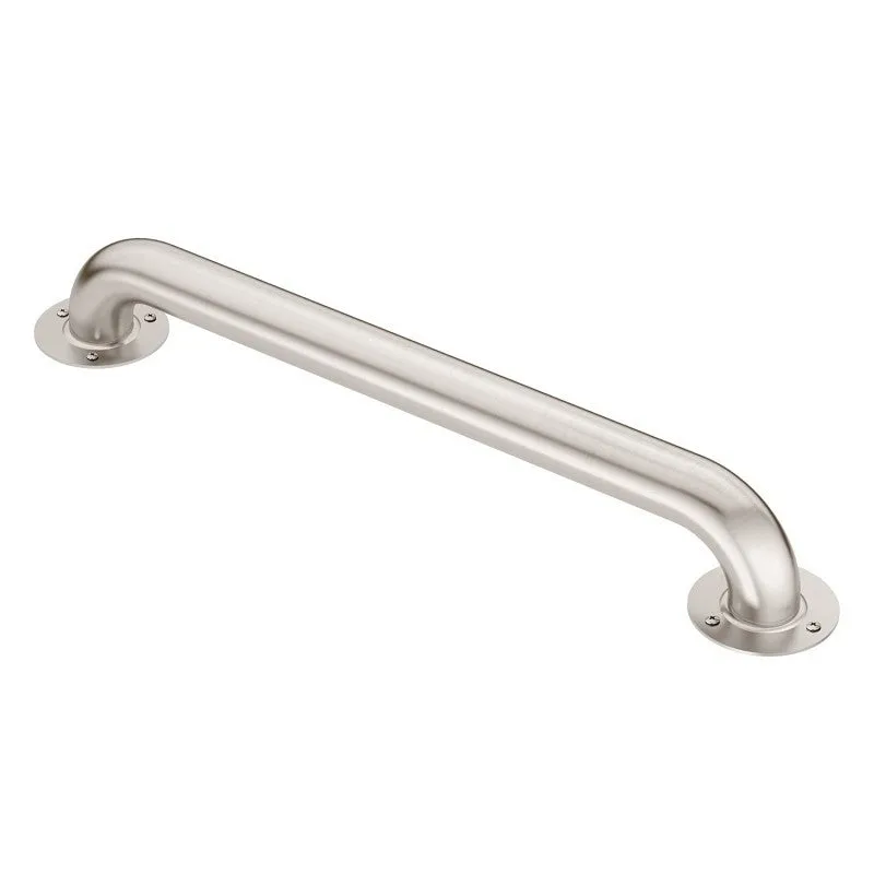 Moen LR7536 Grab Bar, 36 in L, 3-1/4 in W, 361 in L Bar, 300 lb, Stainless Steel, Screw