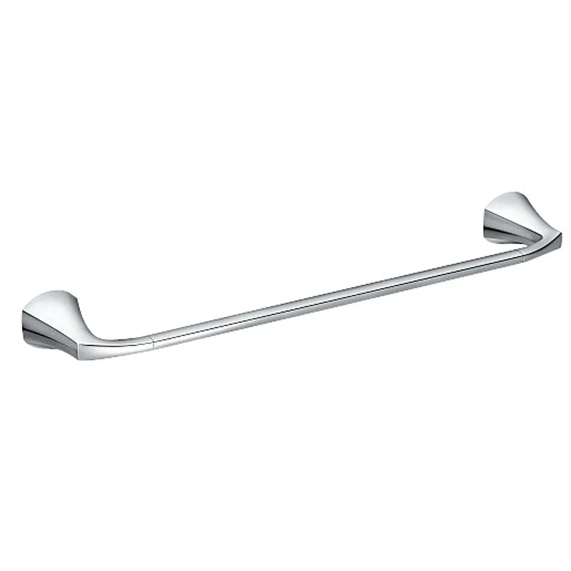 Moen Lindor MY8724CH Towel Bar, 24 in L Rod, Brass/Zinc, Chrome, Wall Mounting