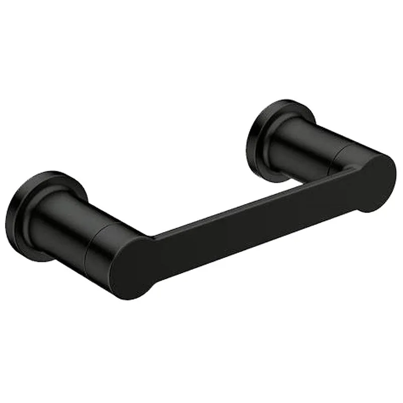 Moen RINZA Series Y1108BL Pivoting Toilet Paper Holder, Zinc, Black, Matte, Wall Mounting